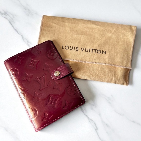 Louis Vuitton Raspberry Pink Magenta Vernis Leather Agenda PM with Dust Bag - Picture 1 of 11